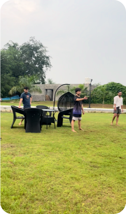 Team rooftop gathering in ethnic wear